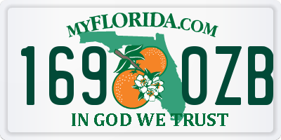FL license plate 1690ZB