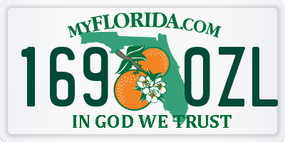 FL license plate 1690ZL