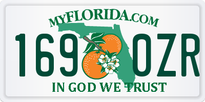 FL license plate 1690ZR