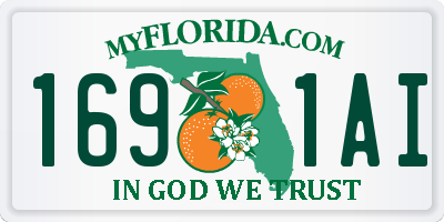 FL license plate 1691AI