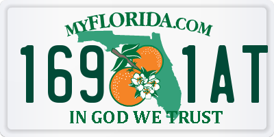 FL license plate 1691AT