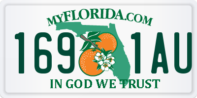 FL license plate 1691AU