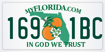 FL license plate 1691BC