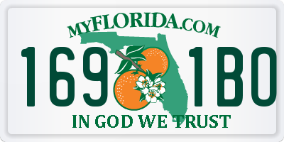 FL license plate 1691BO