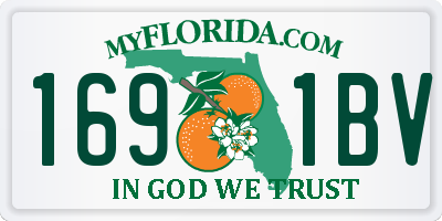FL license plate 1691BV