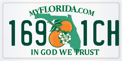 FL license plate 1691CH