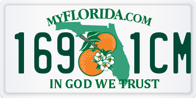 FL license plate 1691CM