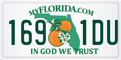 FL license plate 1691DU