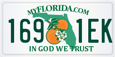 FL license plate 1691EK