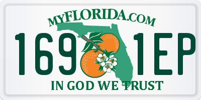 FL license plate 1691EP
