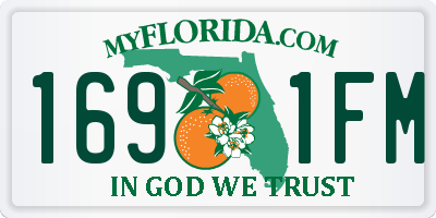 FL license plate 1691FM