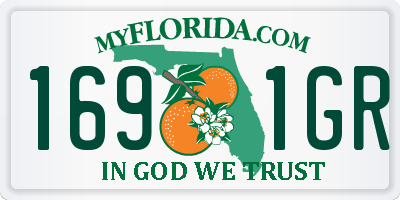 FL license plate 1691GR
