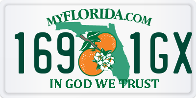 FL license plate 1691GX