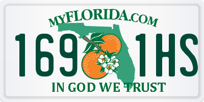 FL license plate 1691HS