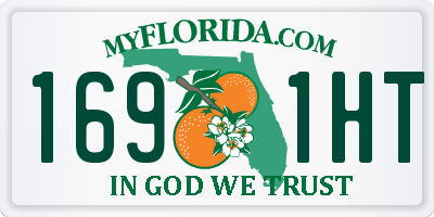 FL license plate 1691HT