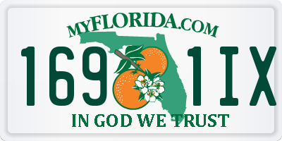 FL license plate 1691IX