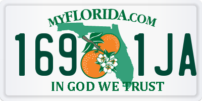 FL license plate 1691JA