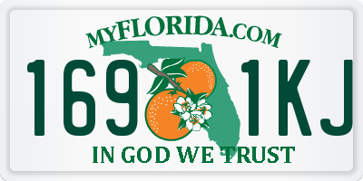 FL license plate 1691KJ