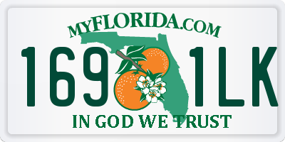 FL license plate 1691LK