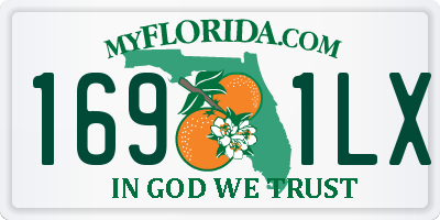 FL license plate 1691LX