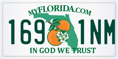 FL license plate 1691NM