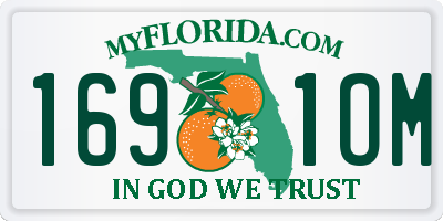 FL license plate 1691OM