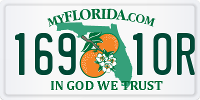 FL license plate 1691OR