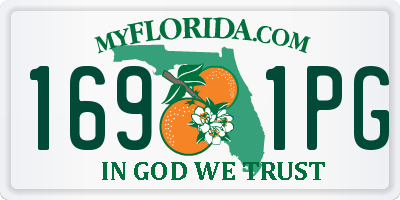 FL license plate 1691PG