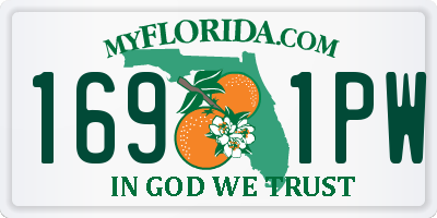 FL license plate 1691PW