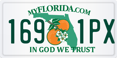 FL license plate 1691PX