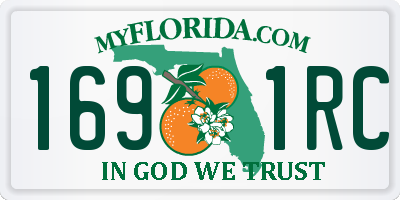 FL license plate 1691RC