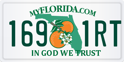FL license plate 1691RT