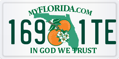 FL license plate 1691TE
