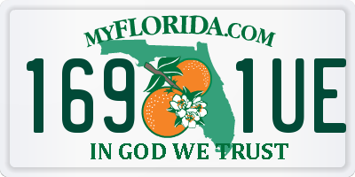 FL license plate 1691UE