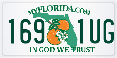 FL license plate 1691UG