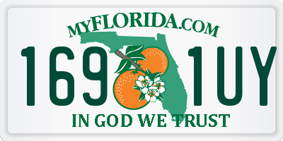 FL license plate 1691UY