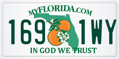 FL license plate 1691WY