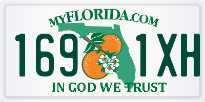 FL license plate 1691XH