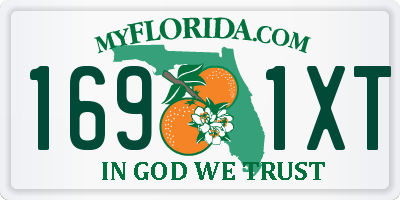 FL license plate 1691XT