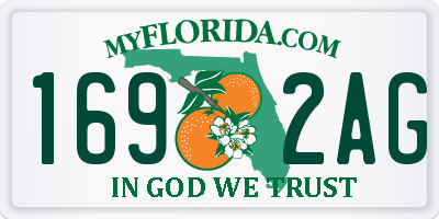 FL license plate 1692AG