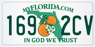 FL license plate 1692CV