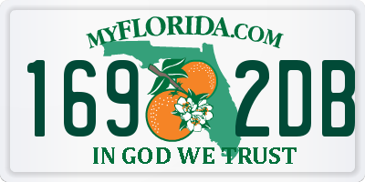 FL license plate 1692DB