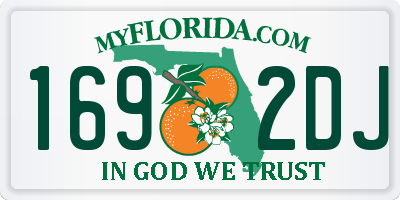 FL license plate 1692DJ