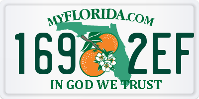 FL license plate 1692EF
