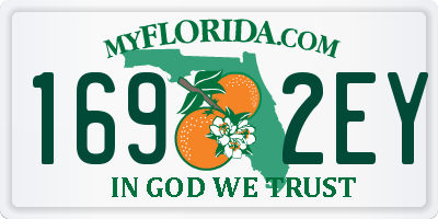 FL license plate 1692EY