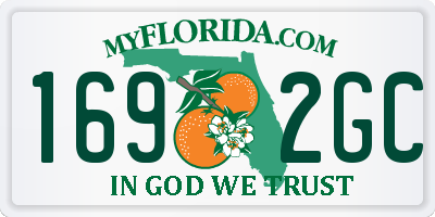 FL license plate 1692GC