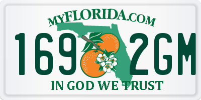 FL license plate 1692GM