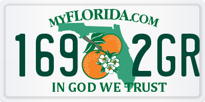FL license plate 1692GR