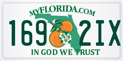 FL license plate 1692IX