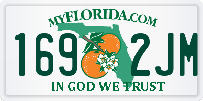 FL license plate 1692JM